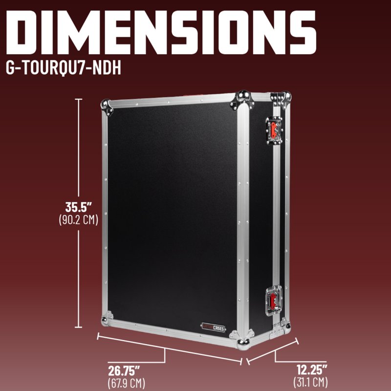 Gator G-TOURQU7-NDH ATA-Style Road Case for A&H Qu-7 & Qu-7D Dante Mixer 