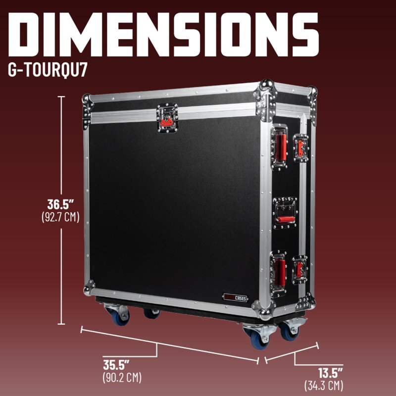 Gator G-TOURQU7 ATA-Style Road Case with Doghouse for A&H Qu-7 &Qu-7D Dante Mixer
