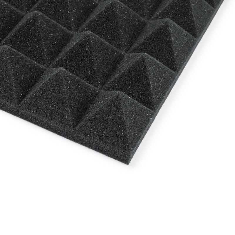 Gator GFW-ACPNL1212PCHA-2PK 2 Pack of Charcoal 12" x 12" Acoustic Pyramid Panel 