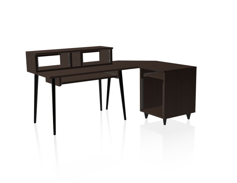 Gator Gfw Elitedesk Brn Elite Series Furniture Desk, Dark Walnut 