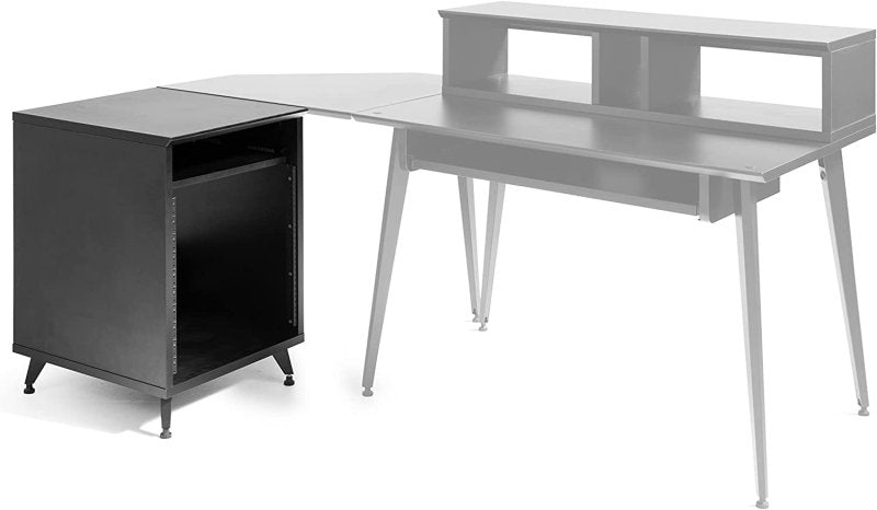 Gator Gfw Elitedeskrk Blk Elite Series Furniture Desk 10U Rack, Black 