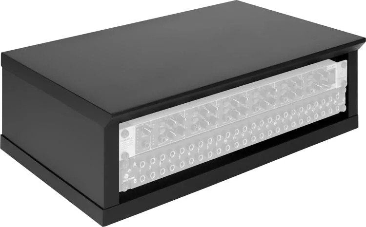 Gator GFW-ELITERK-2U-BLK Elite Series Furniture Desktop 2U Studio Rack, Black
