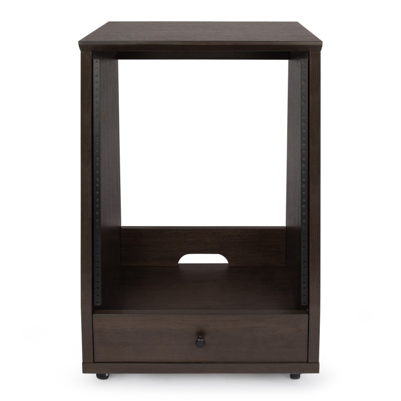 Gator GFW-ELITESTUDIORK12-BRN Elite Angled Studio Rack 12U, Brown 