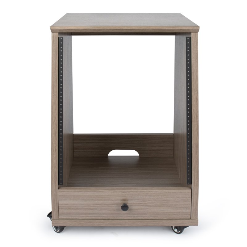 Gator GFW-ELITESTUDIORK12-GRY Elite Angled Studio Rack 12U, Grey 