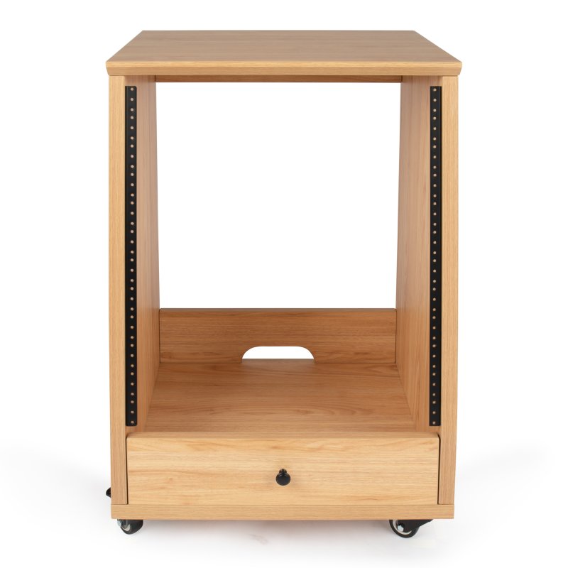 Gator GFW-ELITESTUDIORK12-MPL Elite Angled Studio Rack 12U, Maple 