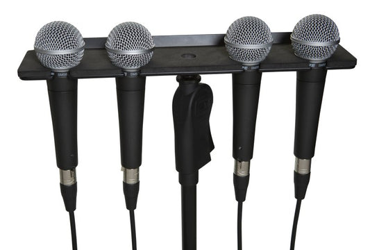 Gator GFW-MIC-4TRAY Multi Mic Holder Ð Four Mics