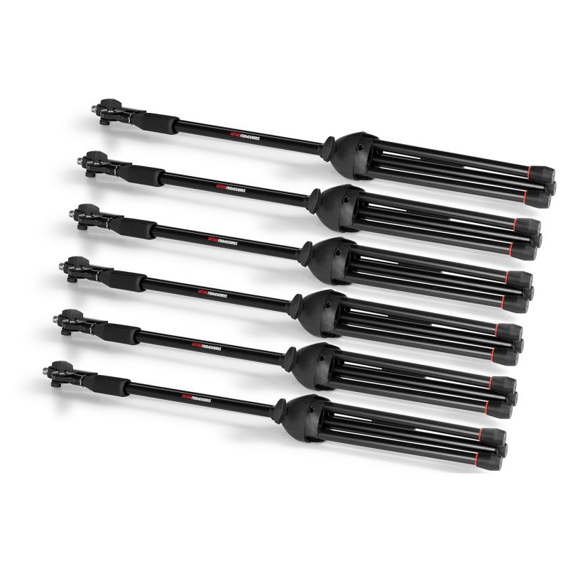 Gator GFW-MIC-6PACKBG 6-pack Microphone Boom Stands with Carry Bag 