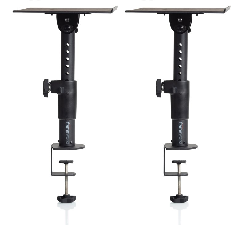 Gator Gfw Spk Stmndsk Cmp Frameworks Clamp-On Studio Monitor Stand (Pair)