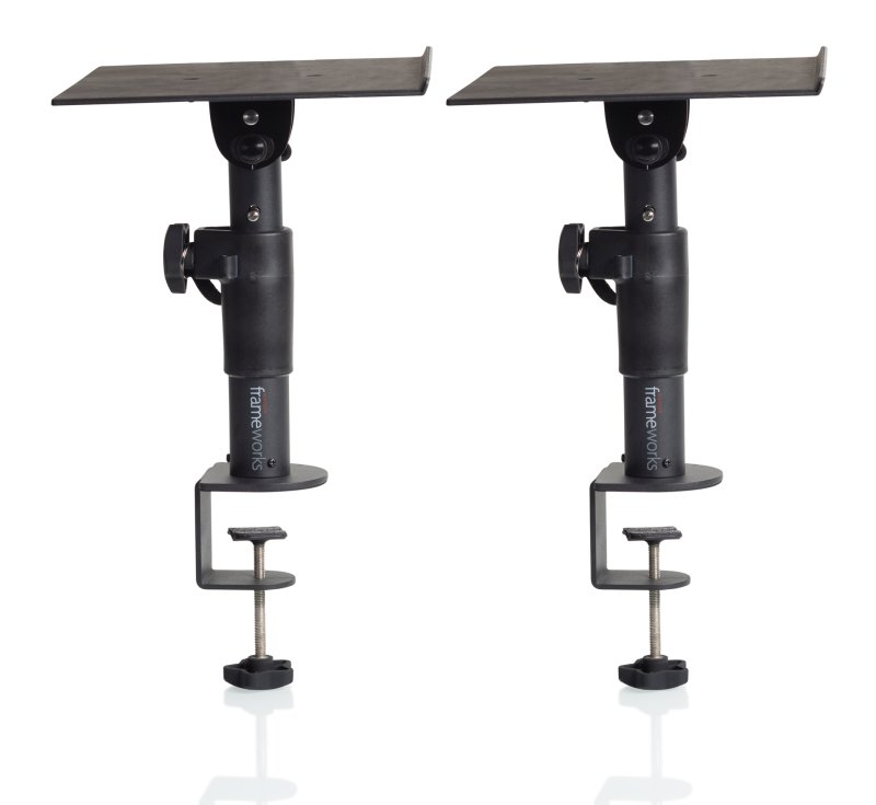 Gator Gfw Spk Stmndsk Cmp Frameworks Clamp-On Studio Monitor Stand (Pair)