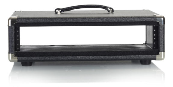 Gator GR-RETRORACK-2BK Vintage Amp Vibe Rack Case 2U, Black 