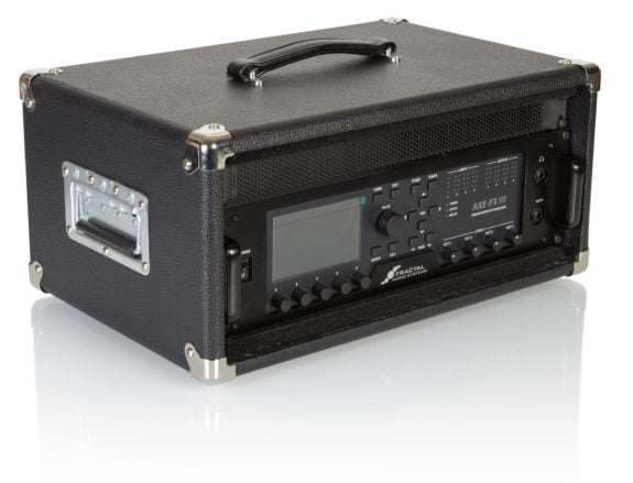 Gator GR-RETRORACK-4BK Vintage Amp Vibe Rack Case 4U, Black 
