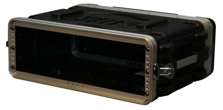 Gator GR3S Standard Molded Shallow Rack Case 3U Audio Rack 14.25 inch Deep 
