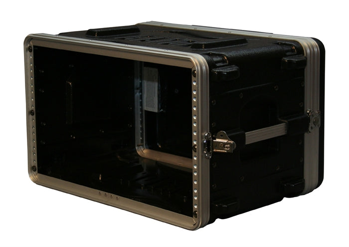 Gator GR6S 6U Audio Rack 14.25 inch Deep Standard Molded Shallow Rack Case 
