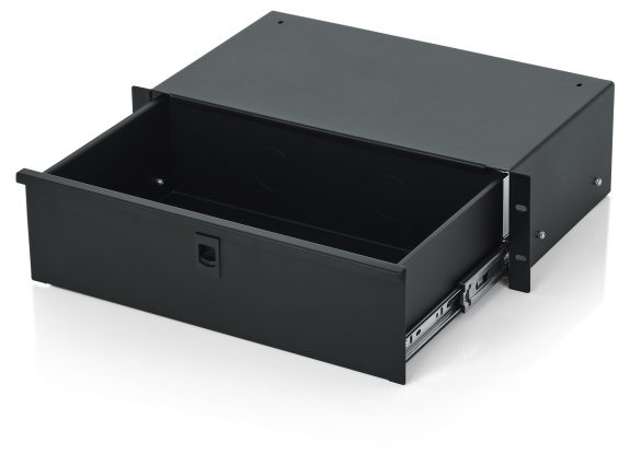 Gator GRW-DRWSH3 Rackworks Series Shallow 3U Drawer, 10" Deep