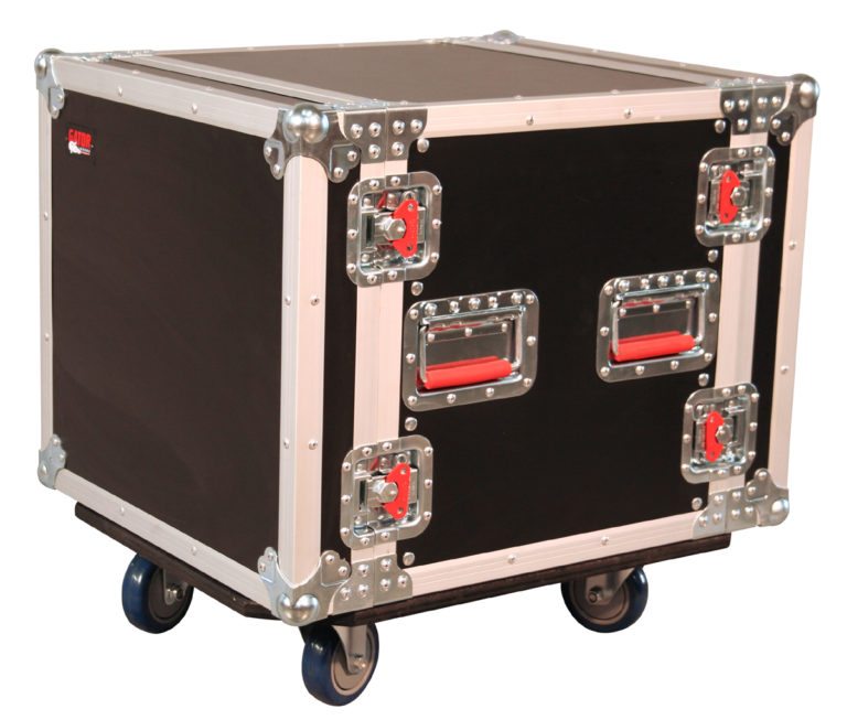 Gator GTOUR-10U-CAST G-Tour Series Fixed Casters Rack Case 