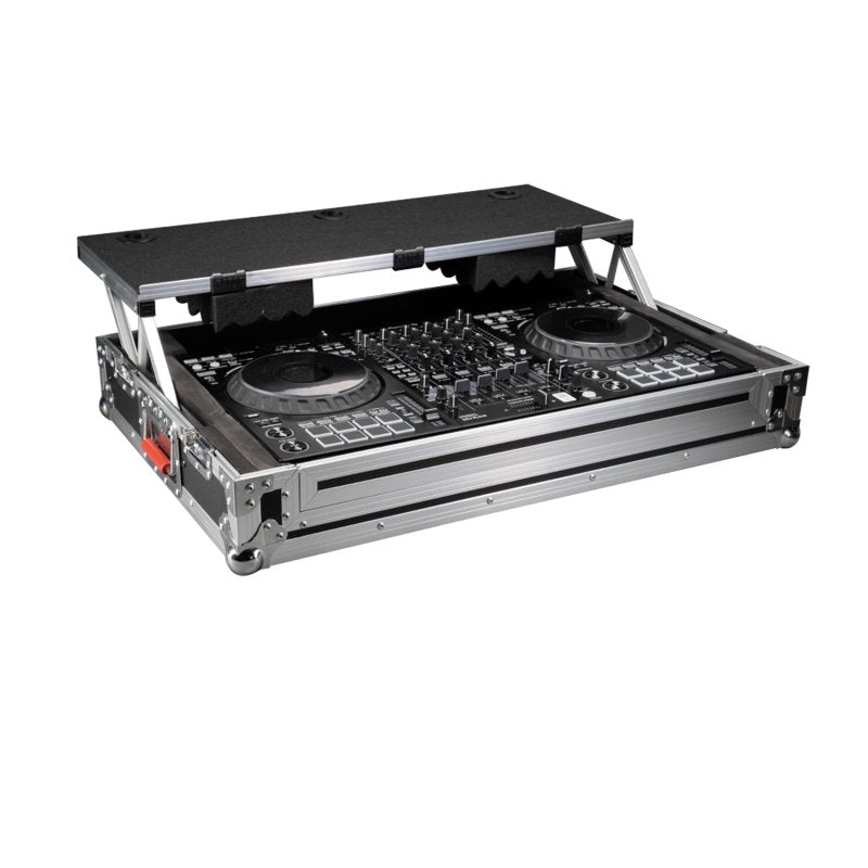Gator GTOUR-DSPFLX10 GTOUR Flight Case with Platform for Pioneer DDJ-FLX10 DJ Controller, Black 