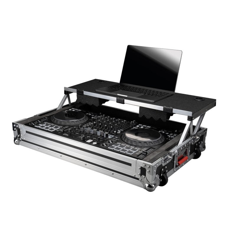 Gator GTOUR-DSPFLX10 GTOUR Flight Case with Platform for Pioneer DDJ-FLX10 DJ Controller, Black 