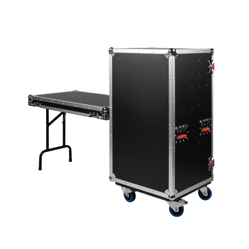 Gator GTOUR-WORKST7 ATA Style Heavy Duty Case with 7 Drawers and Fold-Out Table