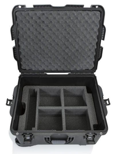 Gator GWP-TITANRODECASTER4 Titan Microphone Series Case For Rodecaster Pro, 4 Mics & 4 Headsets