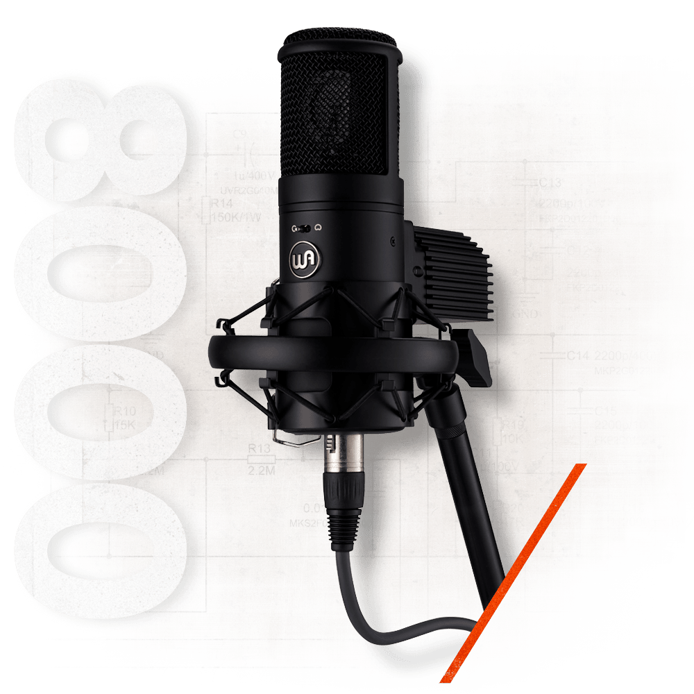 Warm Audio Large-diaphragm Multi-pattern Tube Condenser Microphone, Black 