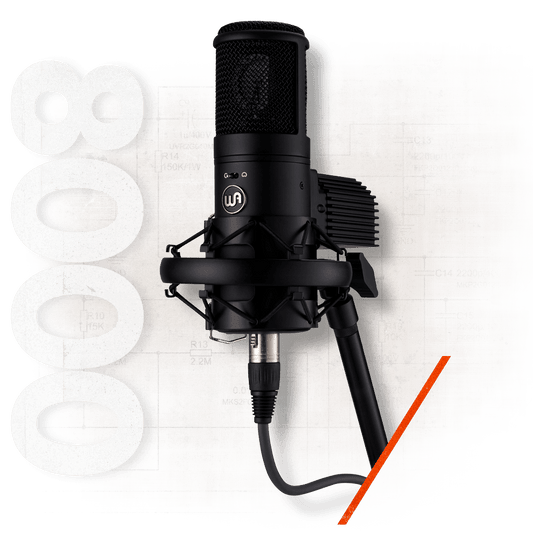 Warm Audio Large-diaphragm Multi-pattern Tube Condenser Microphone, Black