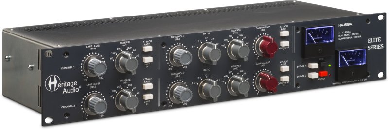 Heritage Audio HA609A 2-channel British-Spec Compressor / Limiter With Transformer