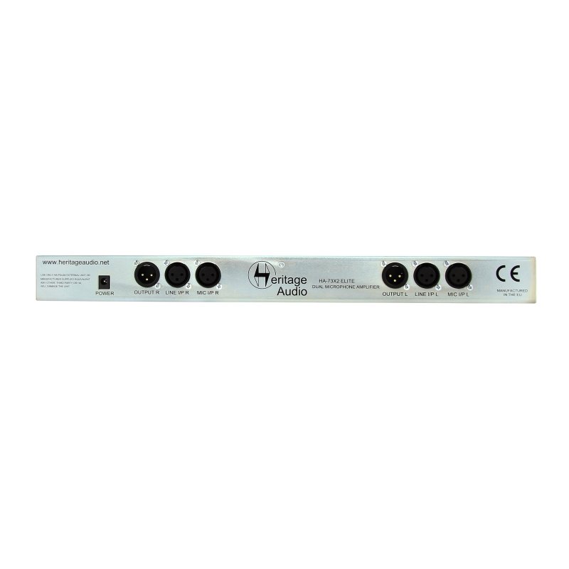 Heritage Audio HA73X2 Dual-Channel Elite Series Microphone Preamplifier 