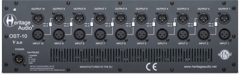 Heritage Audio HAOST10V2 10-slot 500 Series Rack 