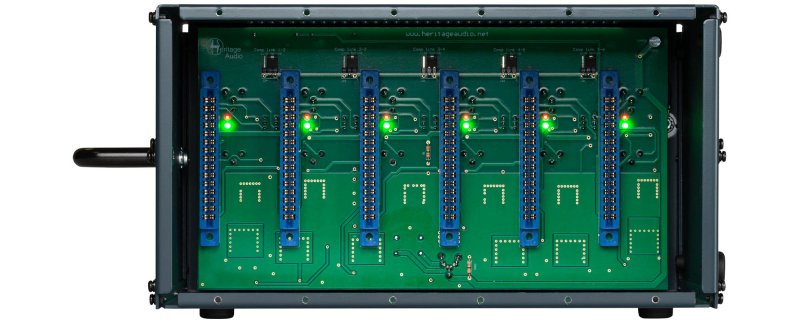 Heritage Audio HAOST6V2 500 Series 6-Slot Rack Cabinet with Power Handling 