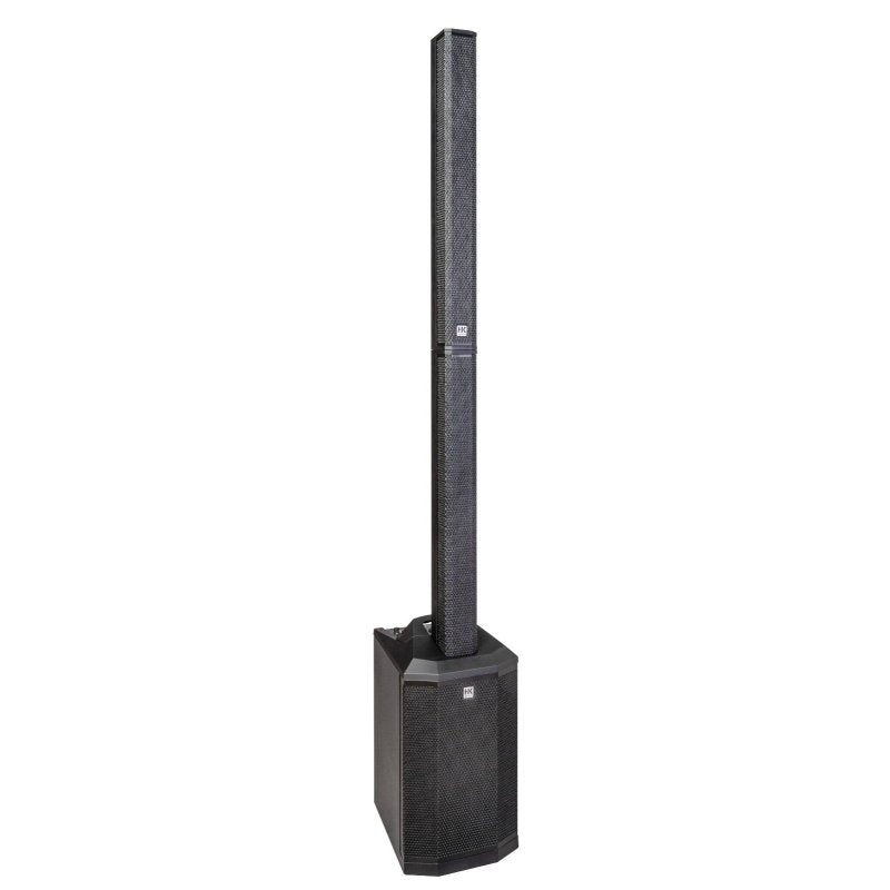 HK Audio HK-POLAR-8-MKII-BLK Compact 2,000W Column PA System with 8" Subwoofer, Bluetooth 5, TWS Stereo & 3-Channel Mixer (Black) 