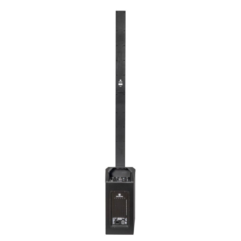 HK Audio HK-POLAR-8-MKII-BLK Compact 2,000W Column PA System with 8" Subwoofer, Bluetooth 5, TWS Stereo & 3-Channel Mixer (Black)