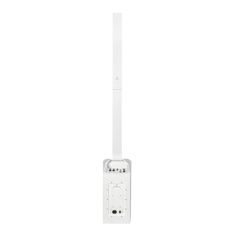 HK Audio HK-POLAR-8-MKII-WHT Compact 2,000W Column PA System with 8" Subwoofer, Bluetooth 5, TWS Stereo & 3-Channel Mixer (White)