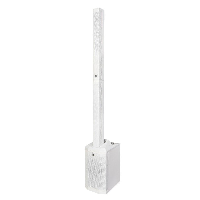 HK Audio HK-POLAR-8-MKII-WHT Compact 2,000W Column PA System with 8" Subwoofer, Bluetooth 5, TWS Stereo & 3-Channel Mixer (White) 
