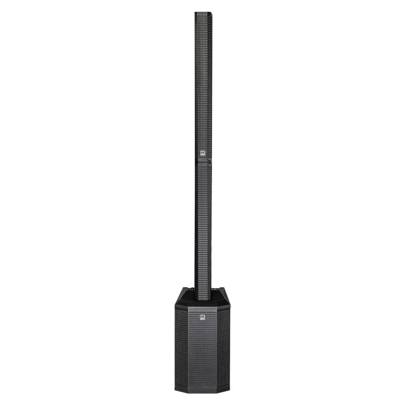 HK Audio POLAR Series 12-Watt 1 x 8-inch column PA system with sleek design and integrated controls.