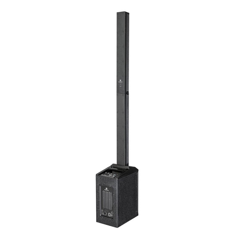 HK Audio POLAR Series 12-watt column PA system with an 8-inch speaker, compact and portable audio setup.