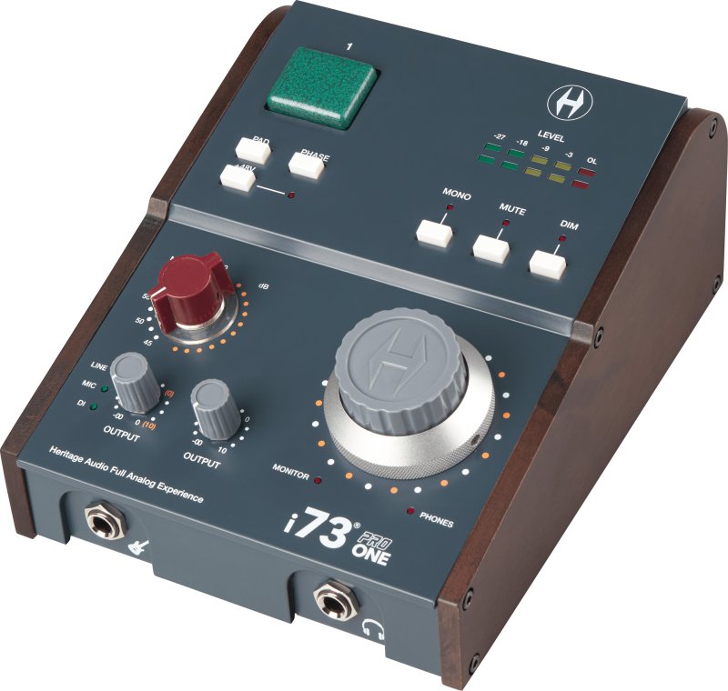 Heritage Audio I73PRO-ONE 2-In/4-Out USB-C interface With Integrated 73 Style Preamp