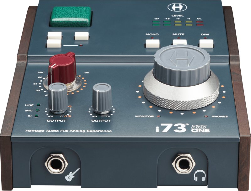 Heritage Audio I73PRO-ONE 2-In/4-Out USB-C interface With Integrated 73 Style Preamp