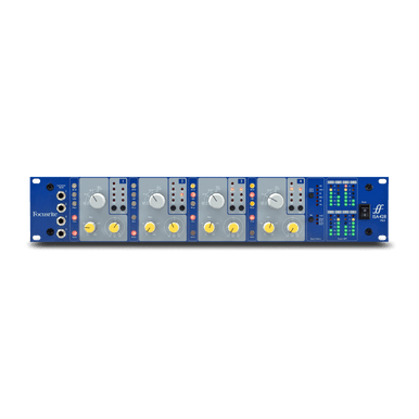 Focusrite Pro ISA Classic 4-Channel Microphone Preamplifier front view showing knobs and input connections