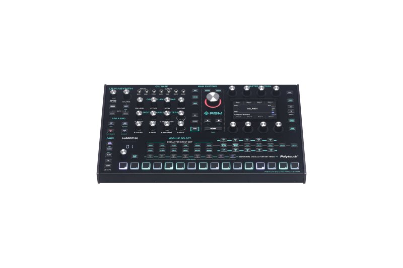 Ashun Sound Machine Lsdr 16-Voice Algorithmic Desktop Synthesizer with Analog Filters