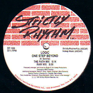 Rectangle Triangle Celebrate Life / One Step Beyond album cover featuring abstract geometric shapes and vibrant colors.