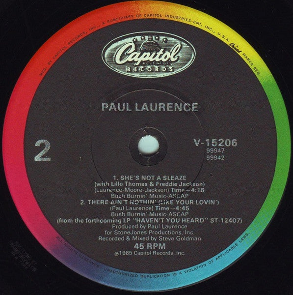 She's Not A Sleaze Paul Laurence