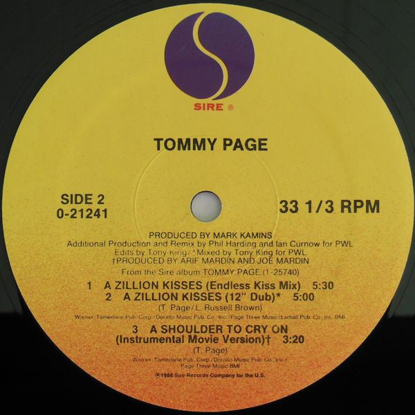 A Zillion Kisses Tommy Page