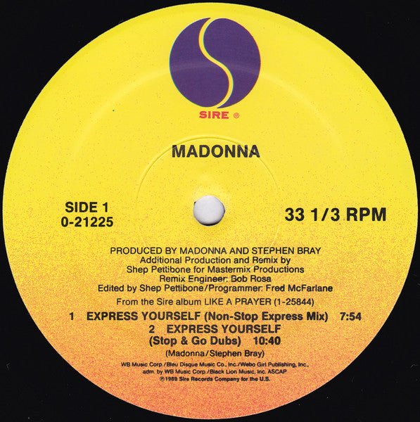 Express Yourself Madonna