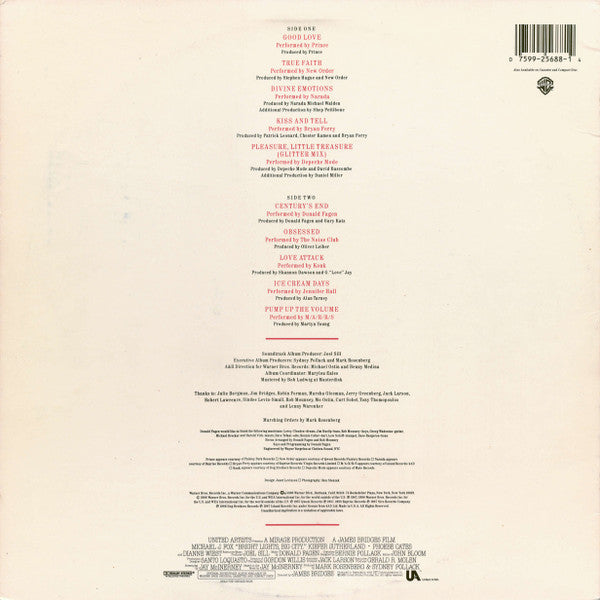 Bright Lights, Big City (Original Motion Picture Soundtrack) Various
