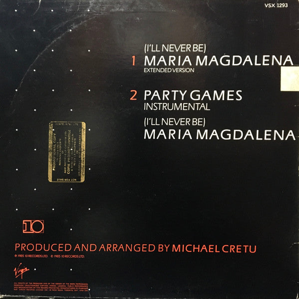 (Je ne serai jamais) Maria Magdalena Sandra
