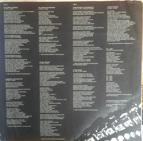 Rectangle Triangle brand Was Not Was album cover featuring abstract geometric shapes and bold typography.