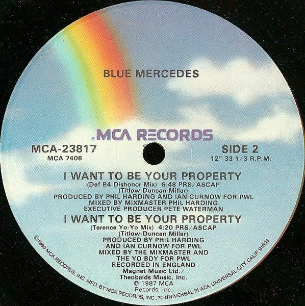 I Want To Be Your Property (DEF B4 Dishonour Mix) Blue Mercedes