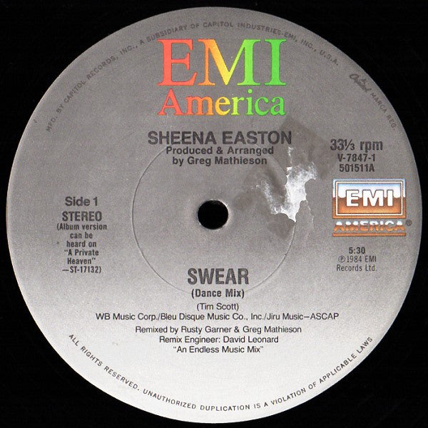 Swear Sheena Easton