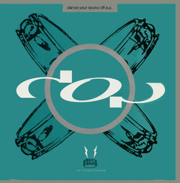 Rectangle Triangle's Dance Your Socks Off E.P. album cover with colorful abstract artwork and bold typography.