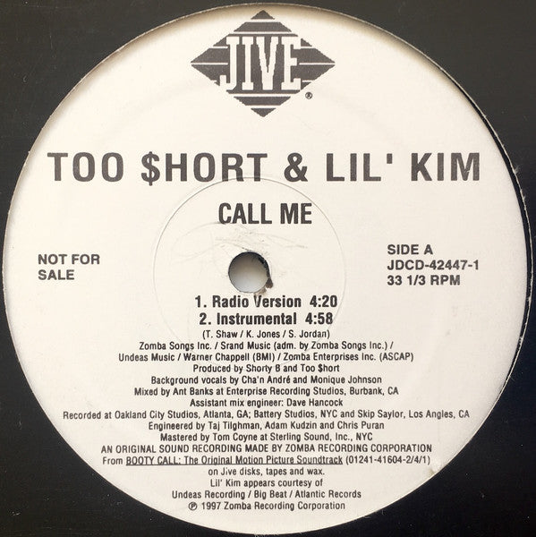 Call Me Too Short,Lil' Kim